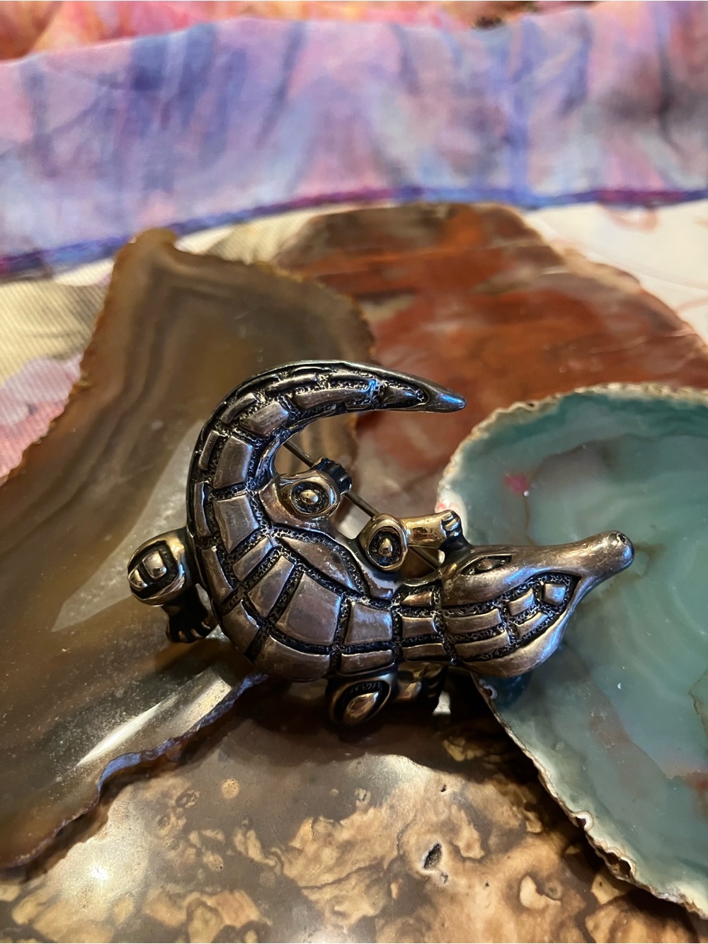 Vintage ALLIGATOR BROOCH 2 1/4” - Picture 6 of 9